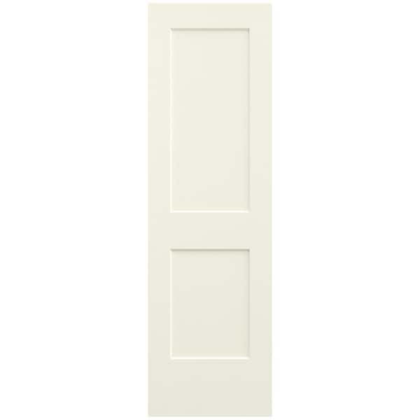 JELD-WEN 24 in. x 80 in. Monroe Vanilla Painted Smooth Solid Core Molded Composite MDF Interior Door Slab