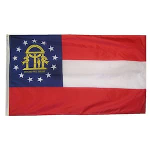 5 ft. x 8 ft. Nylon Georgia State Flag