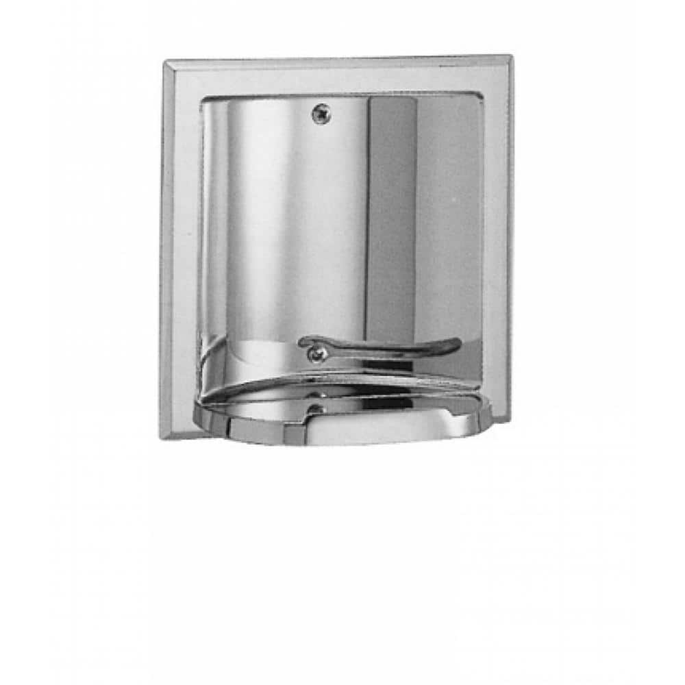 5.125 in. x 5.125 in. Chrome Plated Soap Dish 16GS-34943