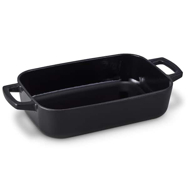 Alva Nori Enameled Cast Iron Roasting Pan 12x8" - Oven Safe and Toxin-Free Cookware