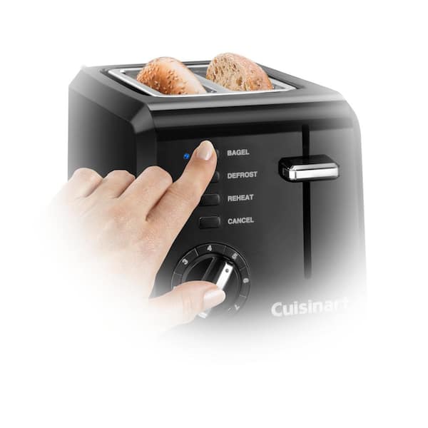 2-Slice Compact Toaster - Black, Cuisinart