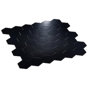 Andes Black 11.33 in. x 11.41 in. 4mm Stone Peel and Stick Backsplash Tiles (8pcs/7.2 sq.ft Per Case)