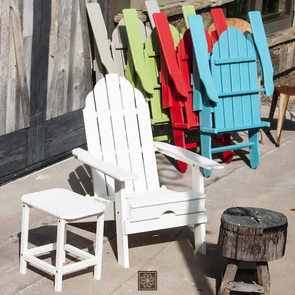 bright colored resin adirondack chairs