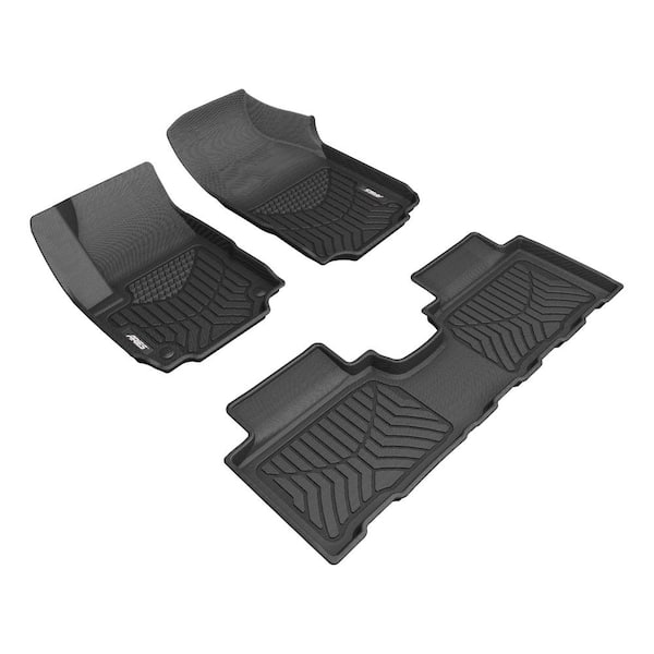 Aries StyleGuard XD Black Custom Heavy Duty Floor Liners, Select Chevrolet Equinox, GMC Terrain, 1st and 2nd Row