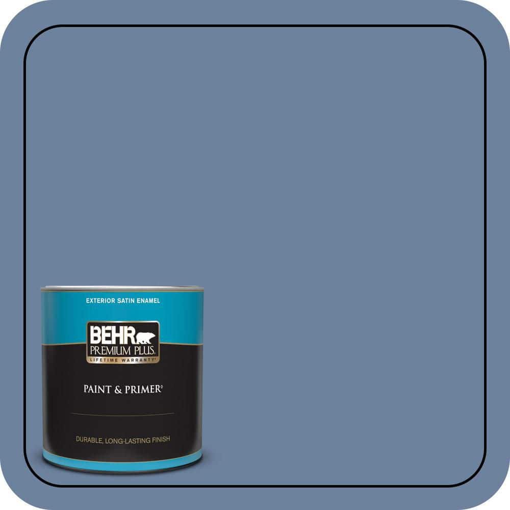 1 qt. #S530-5 Brisk Blue Satin Enamel Exterior Paint & Primer price history on PriceWatchPro