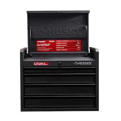 26 in. W 5-Drawer Tool Chest in Textured Black