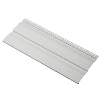 Ply Gem Take Home Sample Transformations Double 4.5 in. x 24 in. Dutch Lap Vinyl Siding in Stone Gray TR45SAMPLNS
