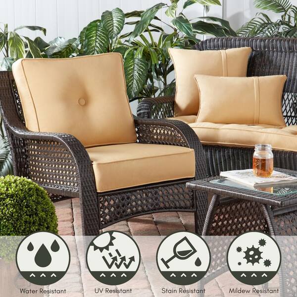 Greendale home fashions outdoor deep online seat sunbrella fabric cushion set