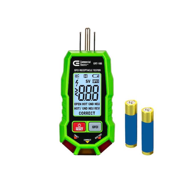 GFCI Electrical Outlet Tester with LCD