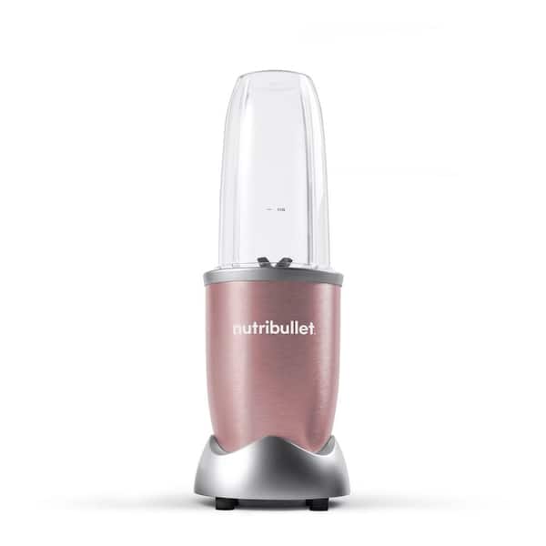 NutriBullet Pro 32 oz. Single Speed Rose Gold Blender with 24 oz. Cup and Lids