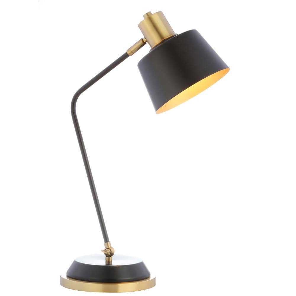 Black and Brass Adjustable Metal LED Desk Lamp