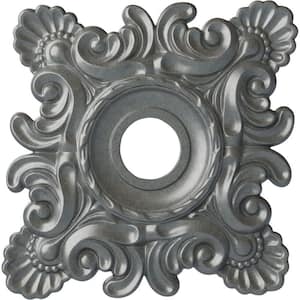 1-1/2 in. x 18 in. x 18 in. Polyurethane Crawley Ceiling Medallion, Platinum