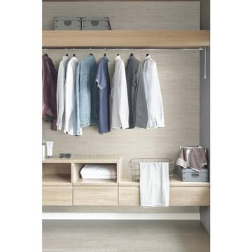 Cream Luxe Faux Grasscloth Peel and Stick Vinyl Wallpaper Roll