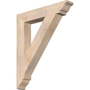 3.5 in. x 26 in. x 22 in. Douglas Fir Traditional Smooth Bracket