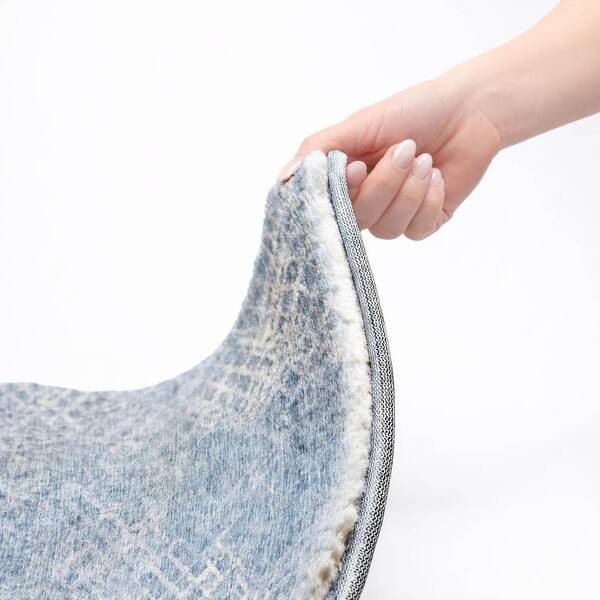 Dream Shag Premium Machine Washable Abstract ADS825 Sky 10 ft. x 14 ft. Area Rug