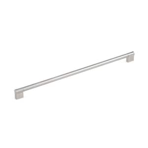 Avellino Collection 16 3/8 in. (416 mm) Brushed Nickel Modern Cabinet Bar Pull