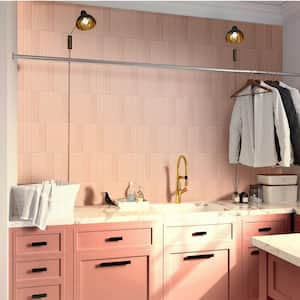 Arte Pink 1.97 in. x 7.87 in. Matte Ceramic Subway Deco Wall and Floor Tile (56 Cases/229.6 sq. ft./Pallet)