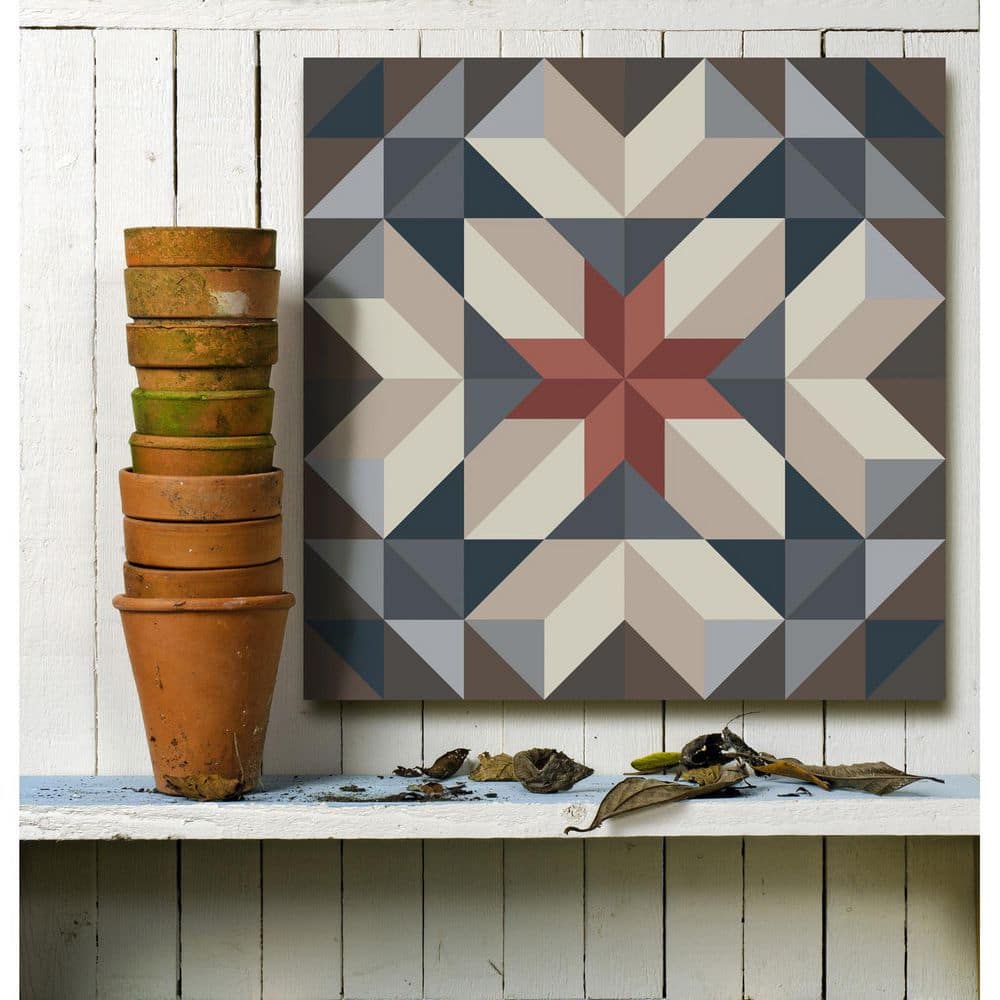 24 in. x 24 in. Metal Barn Quilt Wall Sculpture price history on PriceWatchPro