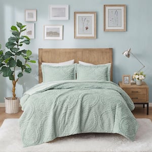 Nova Aqua Faux Fur King/Cal King Comforter Set