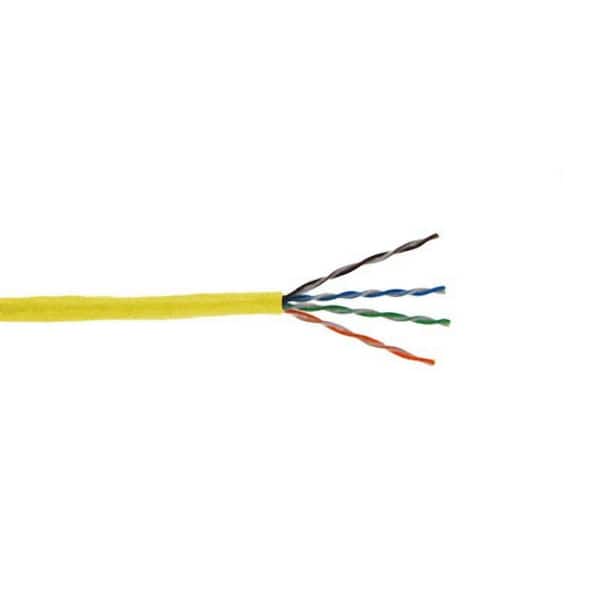 Structured Cable Products 1000 ft. 24 AWG Yellow Category Twisted Pair Cable
