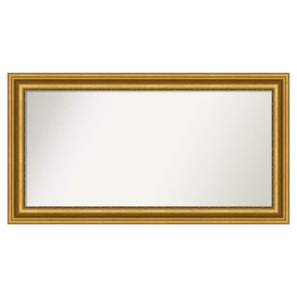Parlor Gold 49.75 in. W x 26.75 in. H Custom Non-Beveled Recycled Polystyrene Framed Bathroom Vanity Wall Mirror