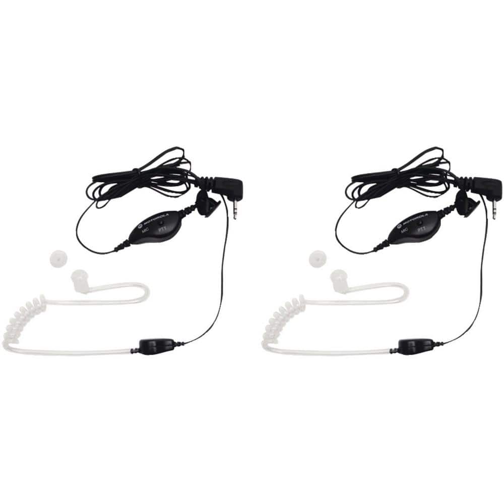 MOTOROLA SOLUTIONS 2-Way Radio Surveillance Headset with Push-To-Talk Microphone
