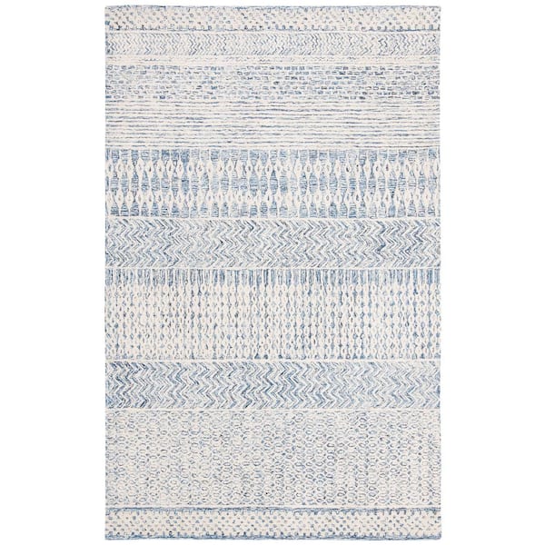 SAFAVIEH Glamour Navy/Ivory 4 ft. x 6 ft. Geometric Area Rug