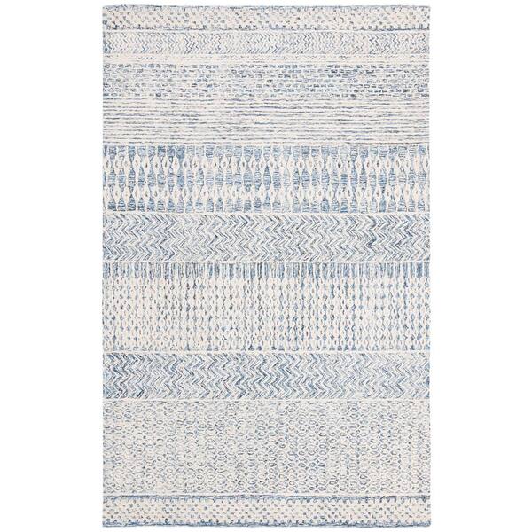 SAFAVIEH Glamour Navy/Ivory 8 ft. x 10 ft. Geometric Area Rug