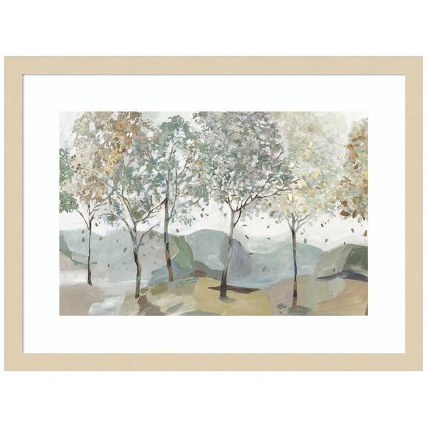Amanti Art "Breezy Landscape Trees I" by Allison Pearce 1-Piece Wood Framed Giclee Nature Art Print 16 in. x 21 in.