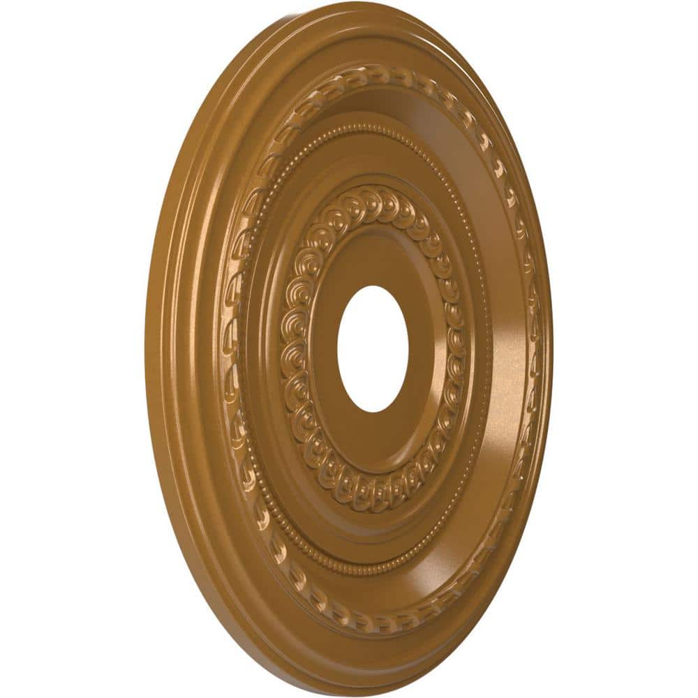 Cole 19" Aged Metallic Gold PVC Ceiling Medallion