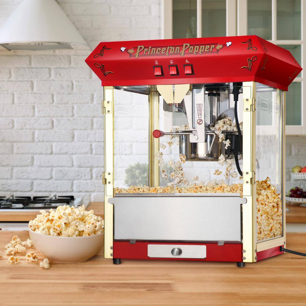 GREAT NORTHERN 8oz Princeton Popcorn Machine, Red