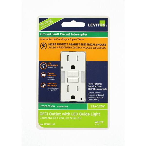 leviton night light gfci