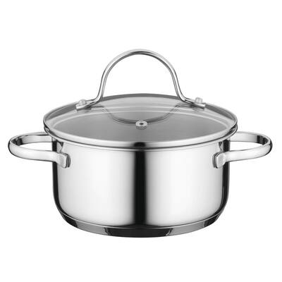 BERGNER 8 qt. Stainless Steel Dutch Oven with Lid BGUS10108STS - The Home  Depot