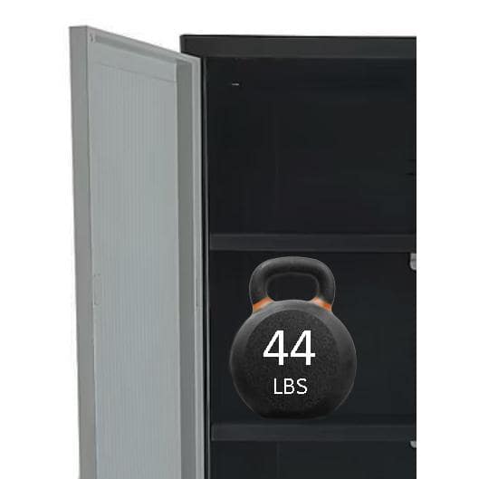 Plastic Freestanding Garage Cabinet in Gray (27 in. W x 68 in. H x 15 in. D)