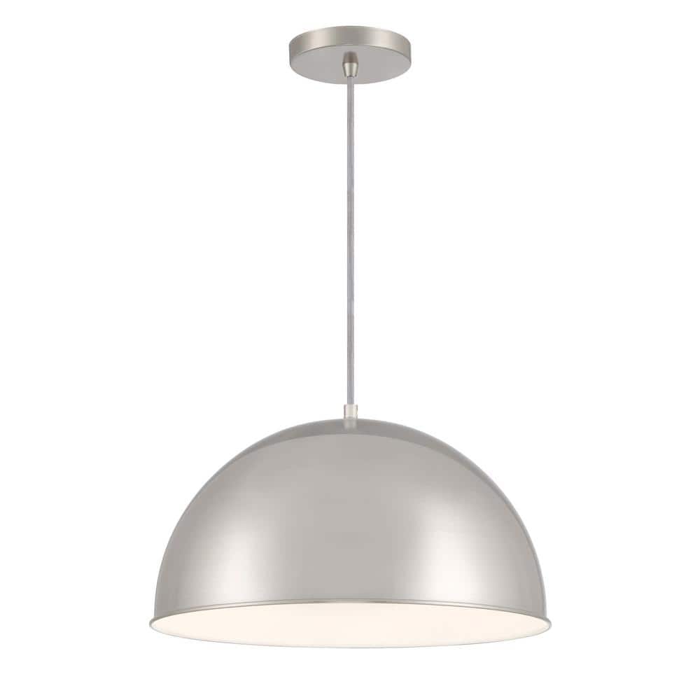Vantage 1-Light Brushed Nickel Metal Shade Pendant price history on PriceWatchPro