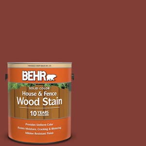 1 gal. #S160-7 Red Chipotle Solid Color House and Fence Exterior Wood Stain