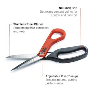 Wiss 8-1/2 in. Stainless Steel All-Purpose Tradesman Scissors