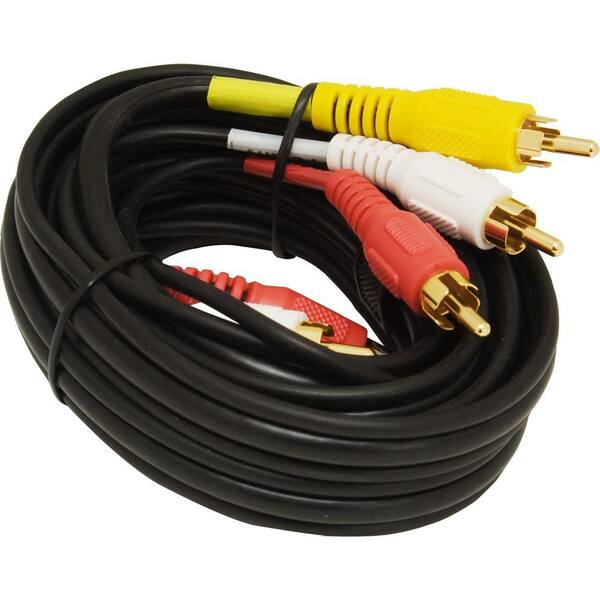 GE 12 ft. Audio/Video Cable - Black