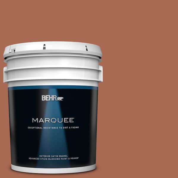 BEHR MARQUEE 5 gal. #220D-7 Mojave Sunset Satin Enamel Exterior Paint & Primer