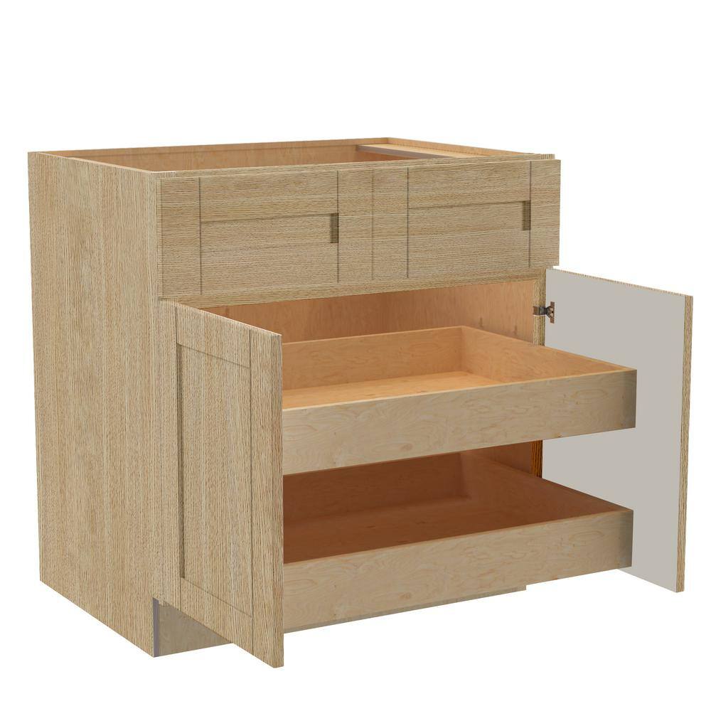 Washington 33 in. W x 24 in. D x 34.5 in. H Assembled Plywood Base Kitchen 