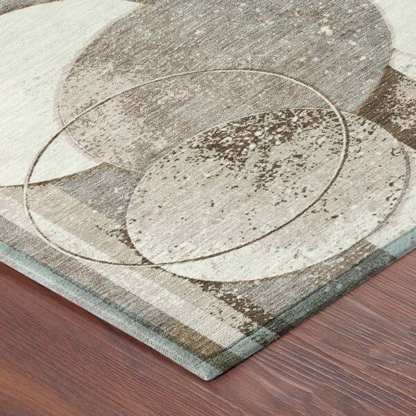 Chantille Machine Washable Indoor/Outdoor Abstract ACN2778 Tan 10 ft. x 14 ft. Area Rug