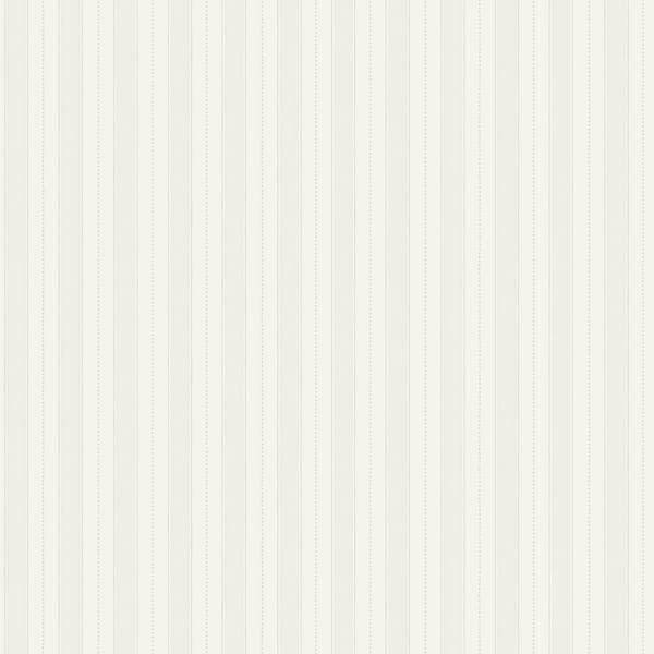 A-Street Prints Symphony Platinum Stripe White Wallpaper Sample