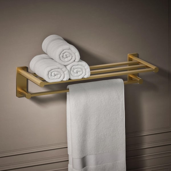 KOHLER Parallel 24 in. Wall Mounted Hotelier Guest Towel Holder in