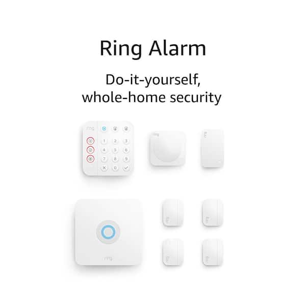 Ring Alarm Wireless Security System, 8 Piece Kit (2nd Gen) 4K18SZ-0EN0 -  The Home Depot