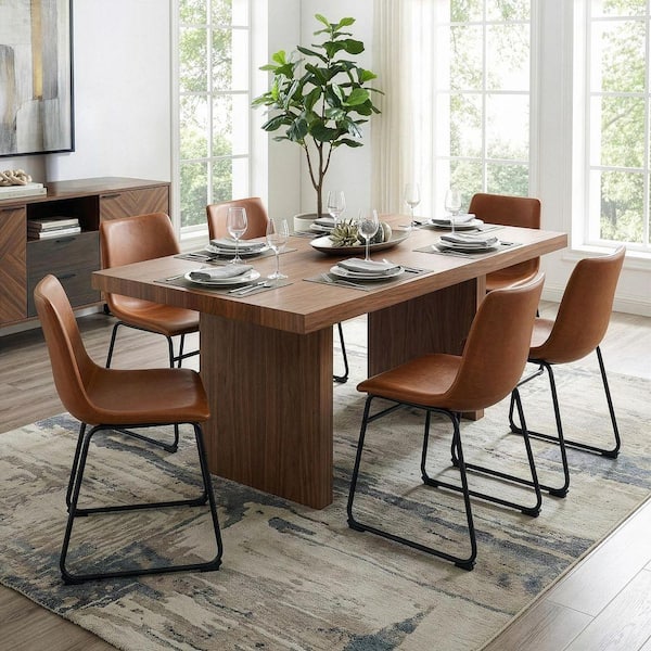 Glamour Home Set of 2 Adan Iron Frame Vintage Cappuccino Brown
