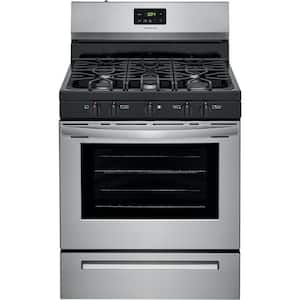 30 in. 5.0 cu. ft. Gas Range in Stainless Steel