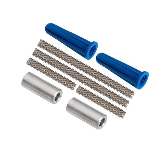 6-Inch Black Aluminum Floating House Number 7