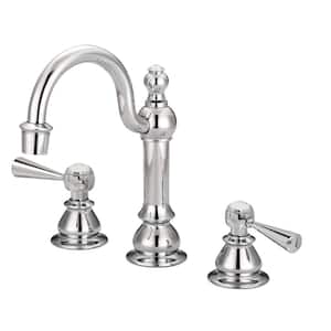 8 in. Adjustable Widespread 2-Handle High Arc Lavatory Faucet in Chrome