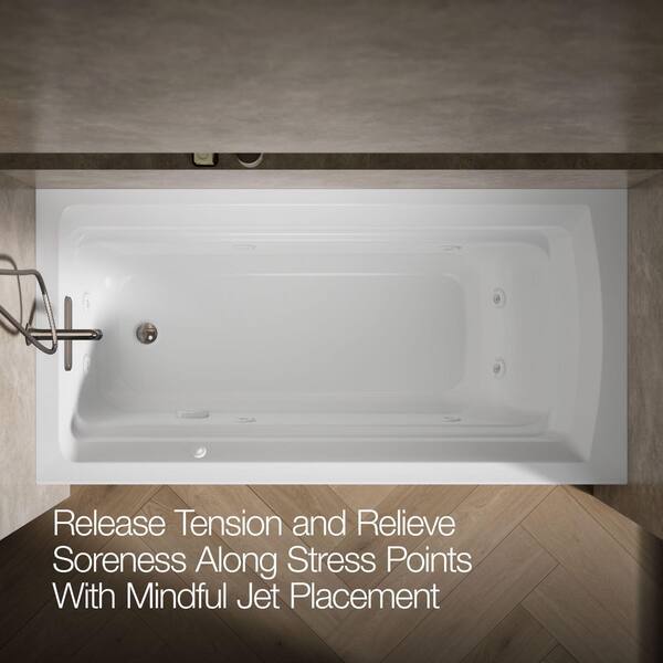 Kohler K 1946 RAW 96 Archer 60" Alcove Soaking Bath With