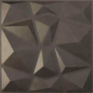 19 5/8 in. x 19 5/8 in. Niobe EnduraWall Decorative 3D Wall Panel, Weathered Steel (Covers 2.67 Sq. Ft.)
